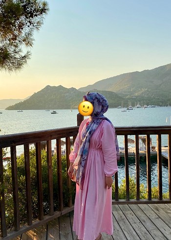 Pembe Uzun Salaş Elbise