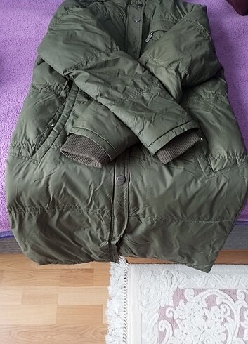 xl Beden haki Renk Şişme mont