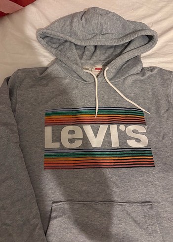 Levis Levi S Gri Kapusonlu Sweatshirt