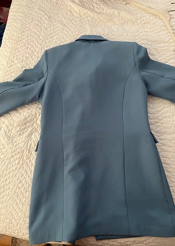 Trendyol & Milla Düğmeli, Normal Boy, Mavi Kadın Blazer