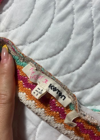 s Beden Renkli bağlamalı crop