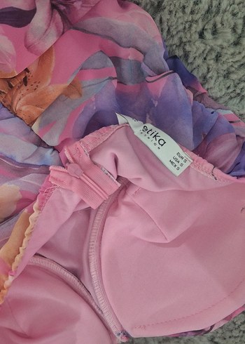 Pembe Drapeli Straplez Uzun Kalem Elbise