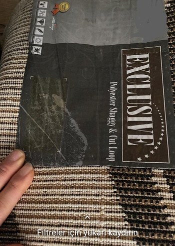 Gri Siyah Desenli Modern Halı 4 mt2 - Görsel 2