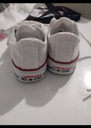 Kız Çocuk Beyaz Converse All Star Spor Ayakkabı - Görsel 3