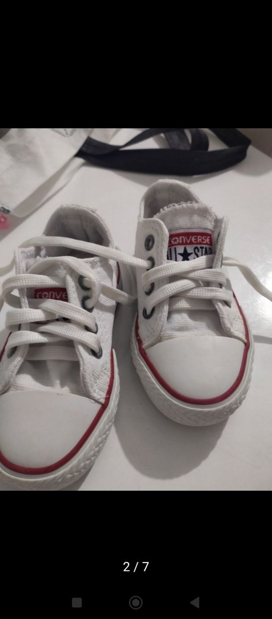 Kız Çocuk Beyaz Converse All Star Spor Ayakkabı - Görsel 2