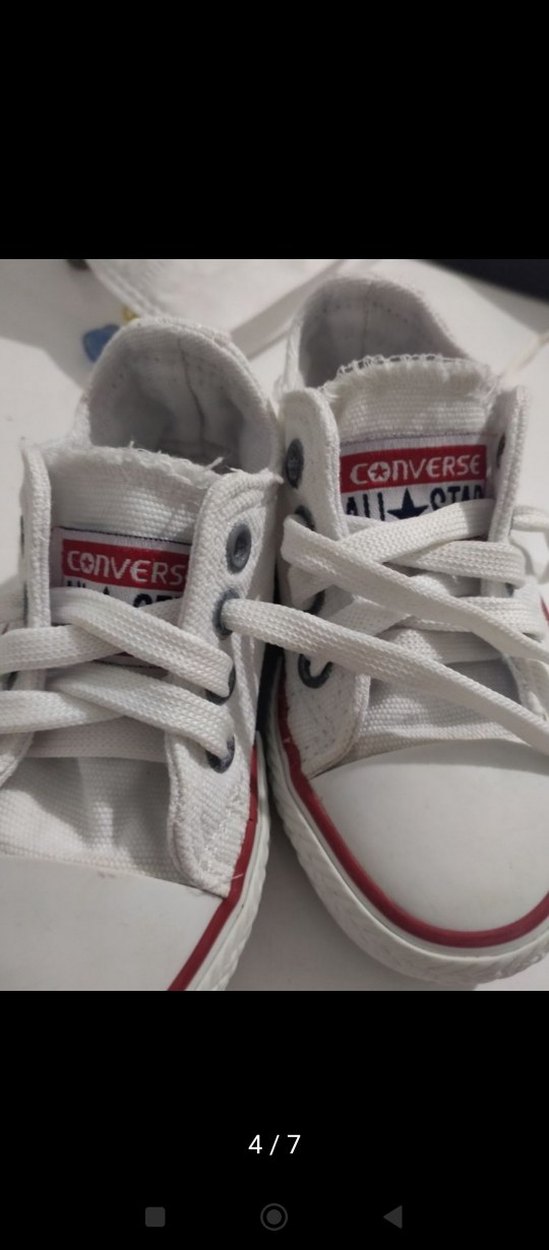Kız Çocuk Beyaz Converse All Star Spor Ayakkabı - Görsel 4