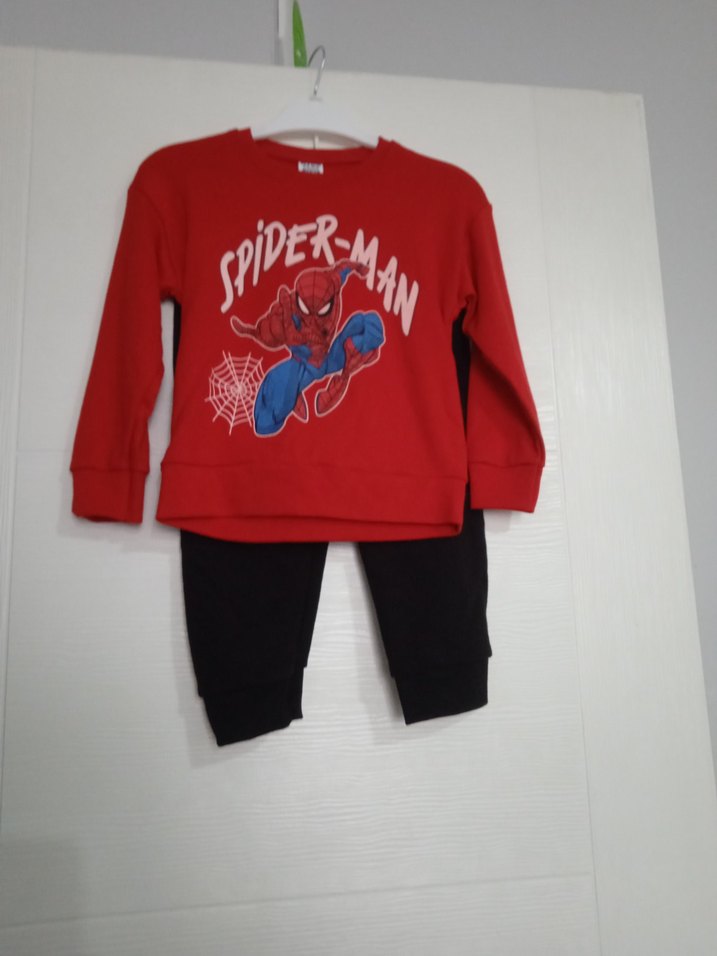 Erkek Çocuk Spider-Man Baskılı Mavi Sweatshirt - Görsel 3
