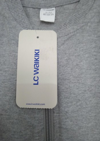 Erkek Çocuk Gri Fermuarlı Yelek - Görsel 2