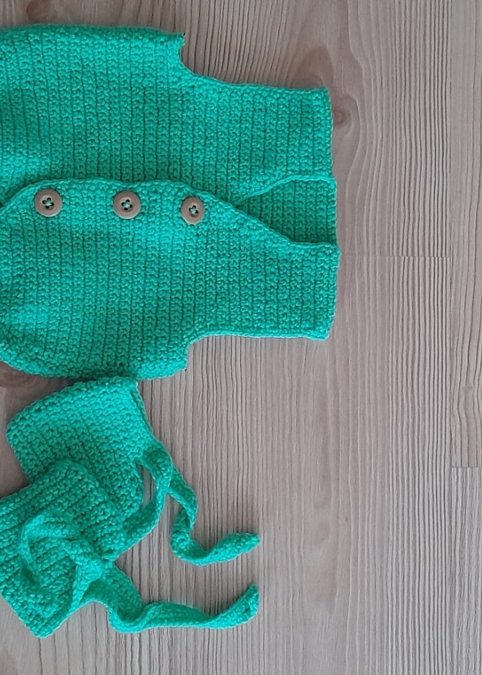 Bebek yelek ve patik  - Görsel 4