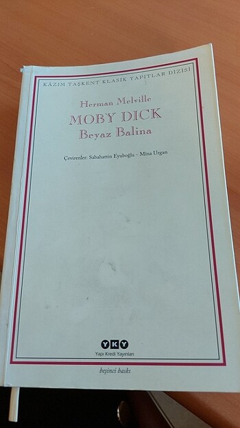 Kitap moby Dick beyaz balina
