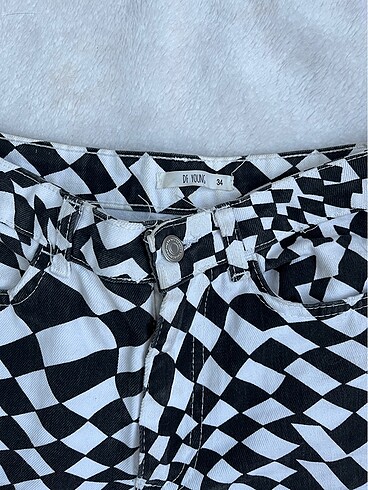 defacto kareli pantolon - Görsel 3