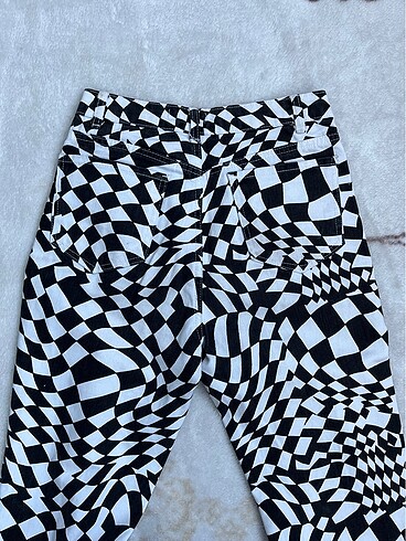 defacto kareli pantolon - Görsel 4