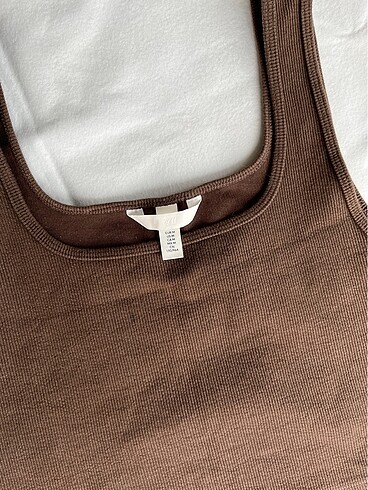 H&M kahverengi kolsuz üst - Görsel 3