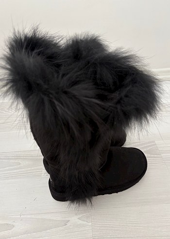 Ugg Siyah ugg orijinal Kürklü İnce Topuklu Kadın Bot