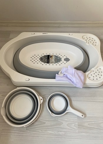 Katlanabilir Bebek Küveti ve Banyo Seti