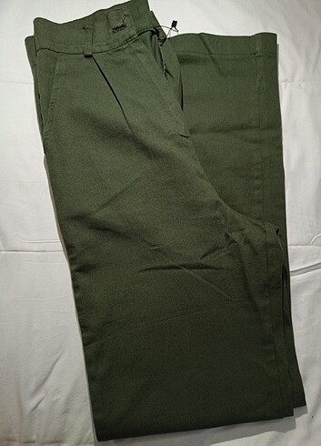 Yeşil Straight Pantolon