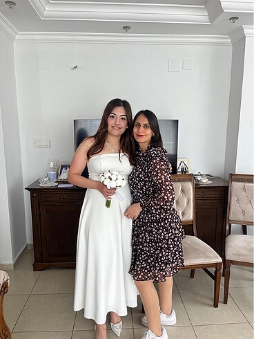 Trendyol & Milla Trendyolmilla beyaz nikah evden çıkış elbisesi