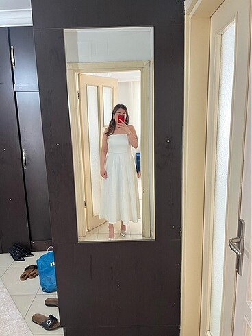 Trendyolmilla beyaz nikah evden çıkış elbisesi