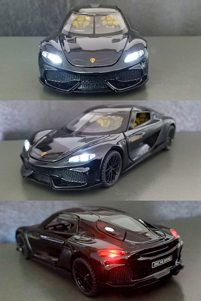 LJX 1/32 ölçek Koenigsegg Gemera Yurtdışından/Diecast - Görsel 3
