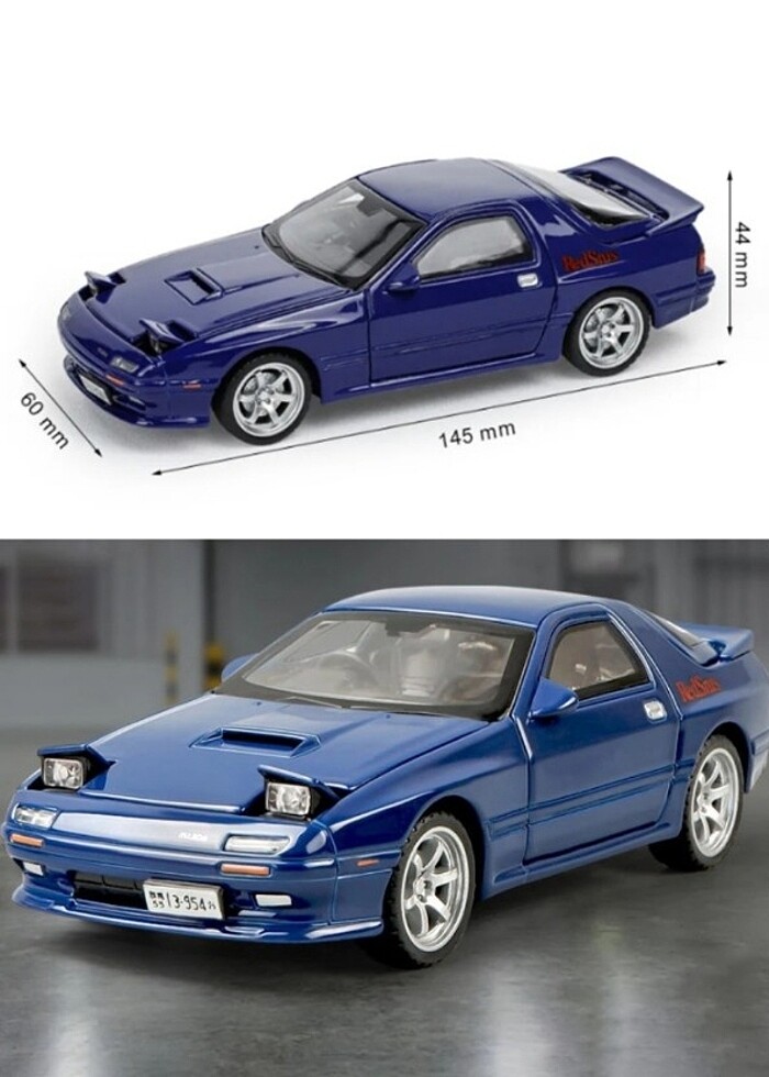 JİAYE 1/32 Mazda RX7 Diecast Yurtdışından - Görsel 4