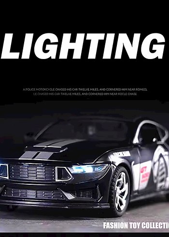 LJX 1/32 ölçek Mustang Cobra GT 500 /Diecast Yurtdışından - Görsel 13