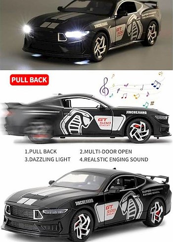 LJX 1/32 ölçek Mustang Cobra GT 500 /Diecast Yurtdışından - Görsel 17