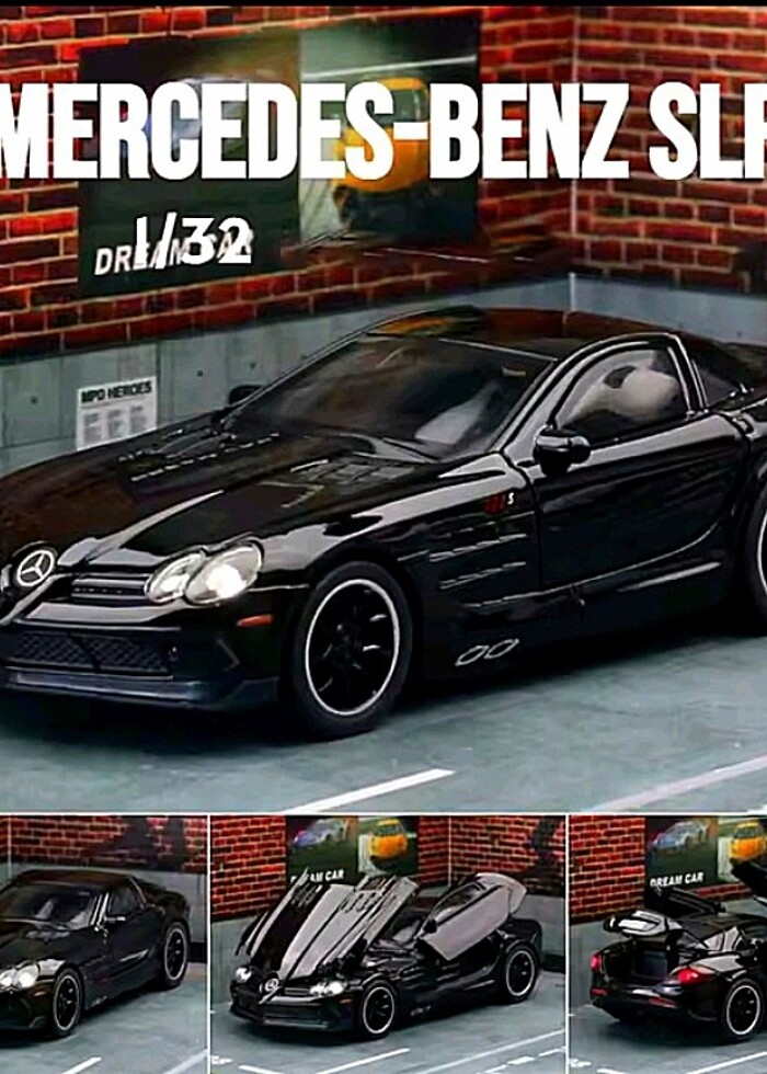 CHIUAN/ Diecast 1/32 ölçek Mercedes Benz SLR 722/Yurtdışından - Görsel 4
