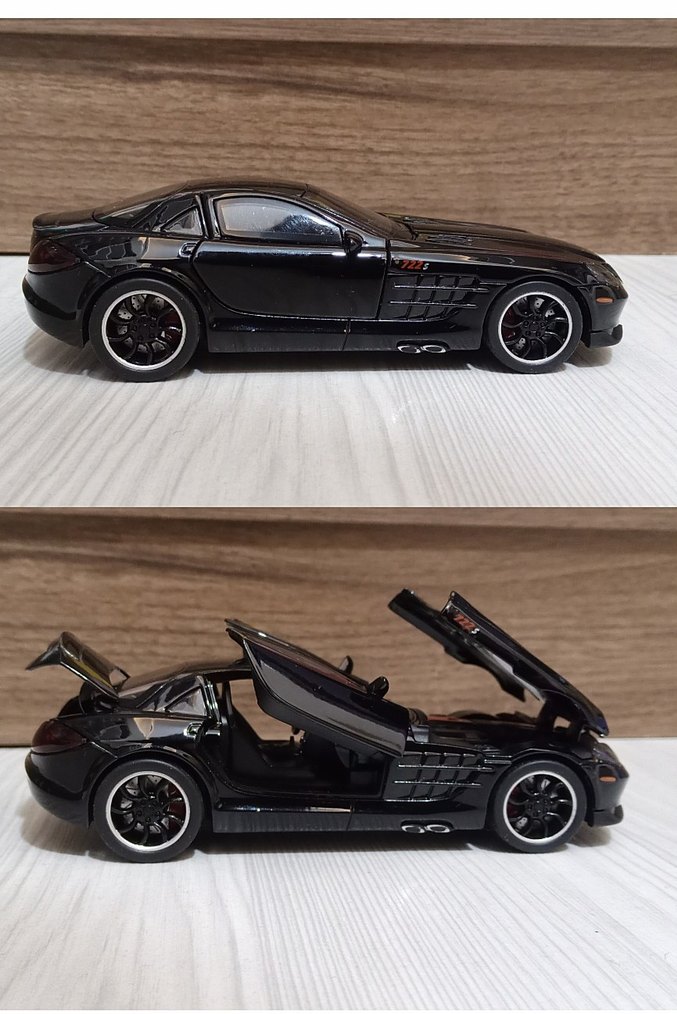 CHIUAN/ Diecast 1/32 ölçek Mercedes Benz SLR 722/Yurtdışından - Görsel 5