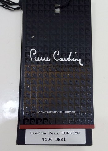 Pierre Cardin/Kahverengi Deri mont - Görsel 8