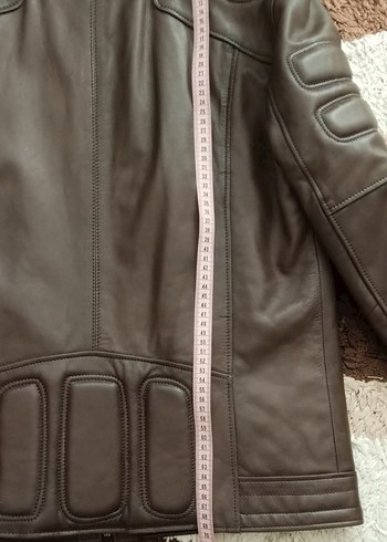 Pierre Cardin/Kahverengi Deri mont - Görsel 7