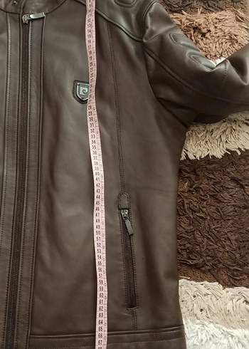 Pierre Cardin/Kahverengi Deri mont - Görsel 6