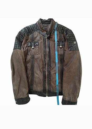 Engbers marka/Orjinal deri mont /Beden XL - Görsel 6