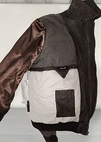 Pierre Cardin XL beden Kahverengi erkek deri mont - Görsel 7