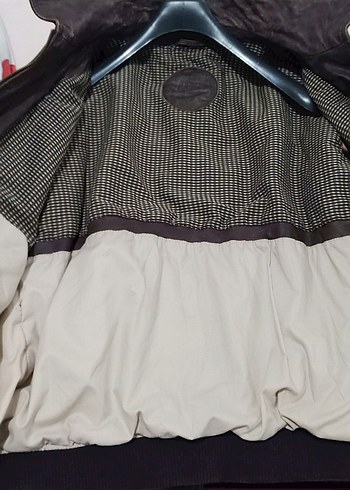 Pierre Cardin XL beden Kahverengi erkek deri mont - Görsel 5