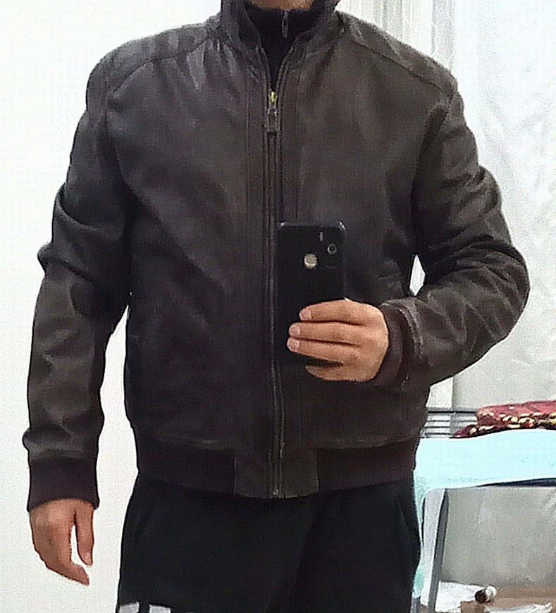 Pierre Cardin XL beden Kahverengi erkek deri mont - Görsel 2