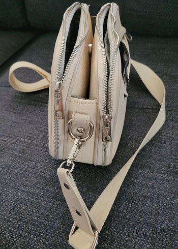 Minimalist Krem Kadın Çanta - Görsel 4