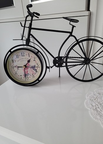 Bisiklet Tasarımlı Renkli Masa Saati - Görsel 2