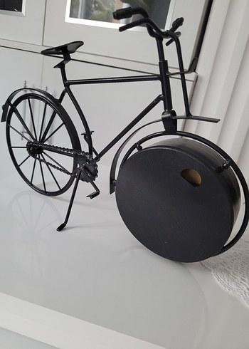 Bisiklet Tasarımlı Renkli Masa Saati - Görsel 3