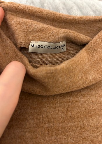 Kahverengi Boğazlı Kadın Triko Kazak - Görsel 2