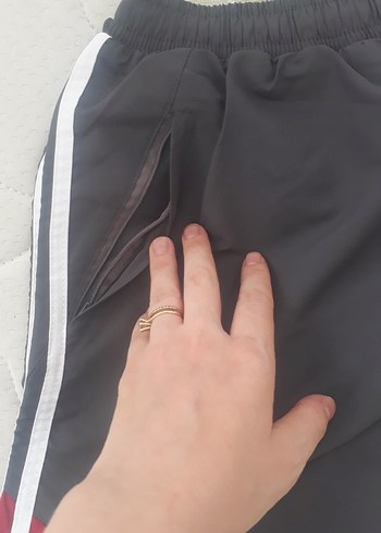 Diğer Gri Fermuarlı Mini Erkek deniz şortu