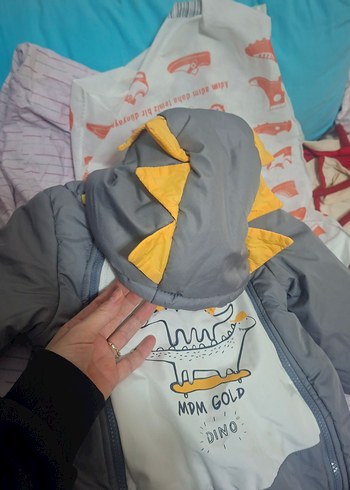 Gri Fermuarlı Erkek Bebek Tulumu - Görsel 4