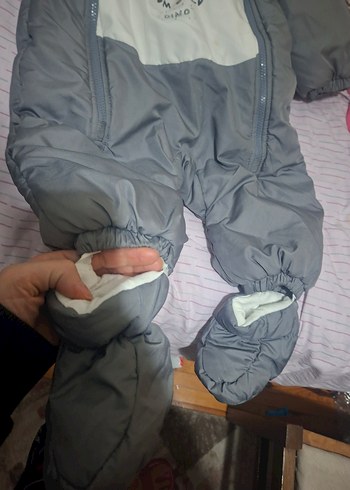 Gri Fermuarlı Erkek Bebek Tulumu - Görsel 7