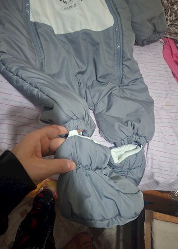 Gri Fermuarlı Erkek Bebek Tulumu - Görsel 6