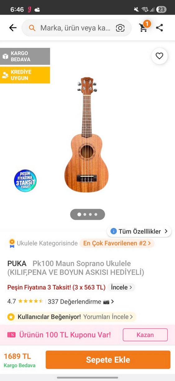 Puka Pk100 Ukulele - Görsel 5