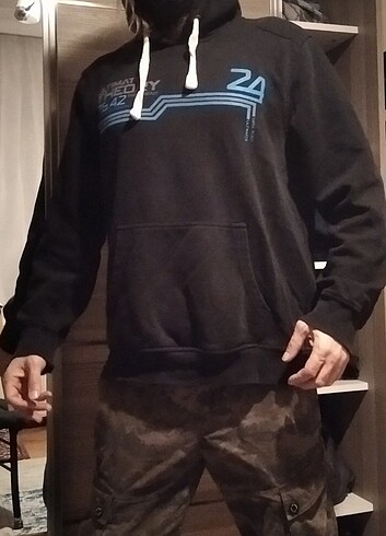 Xside Hip hop kapüşonlu sweatshirt hoodie - Görsel 5