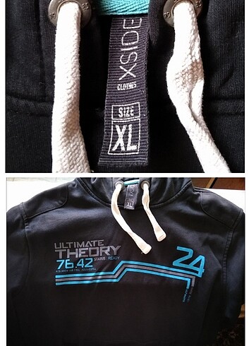 Xside Hip hop kapüşonlu sweatshirt hoodie - Görsel 7