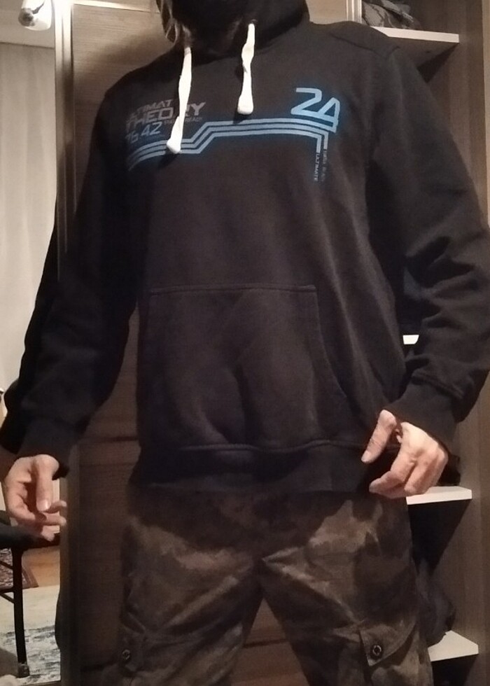 Xside Hip hop kapüşonlu sweatshirt hoodie - Görsel 5