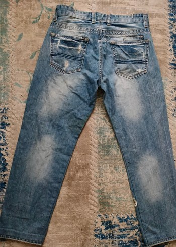 Bol Kesim Ripped Punk Jean - Görsel 7