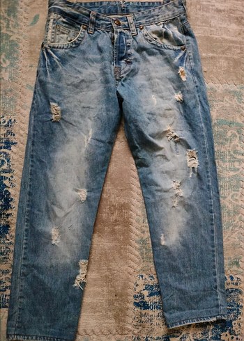 Bol Kesim Ripped Punk Jean - Görsel 6