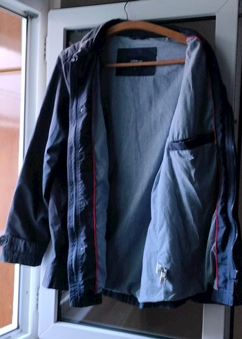 Navy Stili Uniseks Parka Mont - Görsel 3